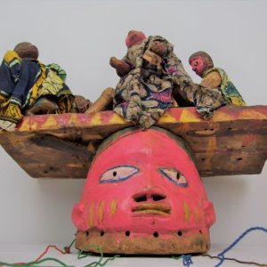 Máscara de dança Gelede, Yoruba, Benim – VENDIDA