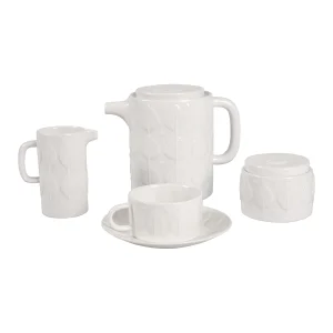 Conjunto de chá de 12 serviços F 73 Branco Sargadelos