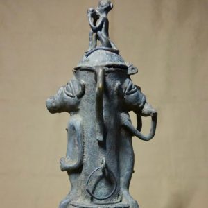 Receptáculo, bilha em bronze, Reino do Benin